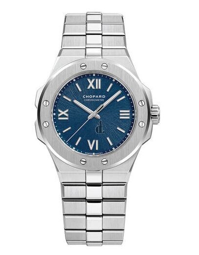 Replica Chopard Alpine Eagle 36mm Lucent Steel Blue Dial Watch