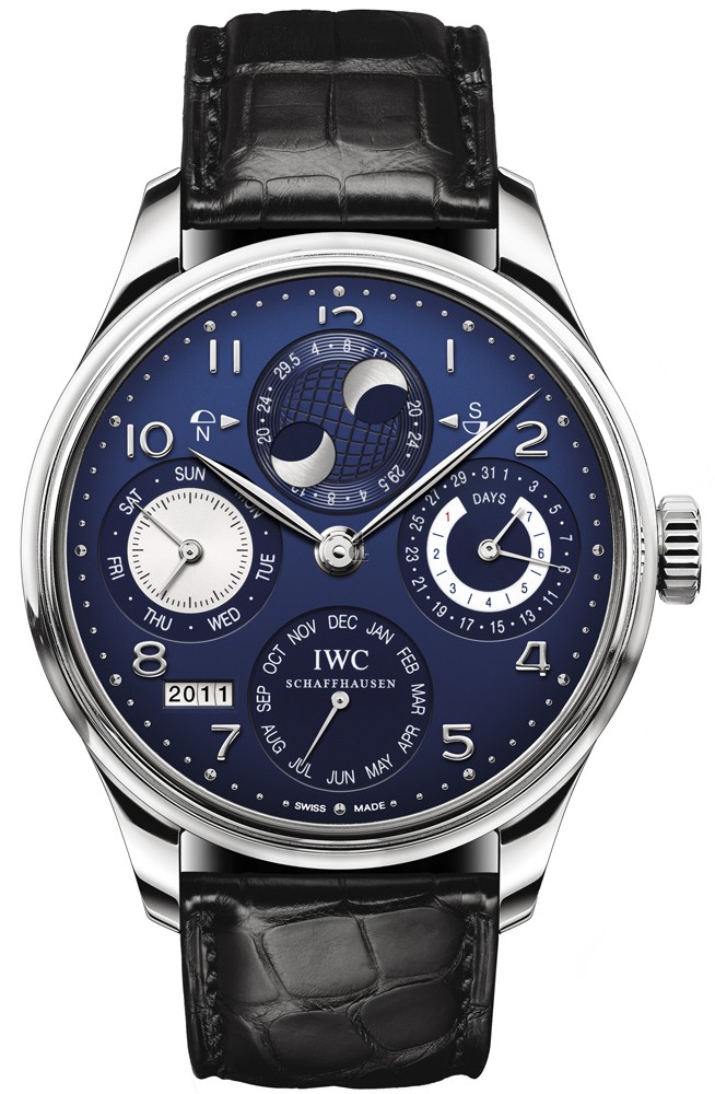 Cheap IWC Portuguese Perpetual Calendar Hemisphere Moonphase Mens Watch IW503203 fake.